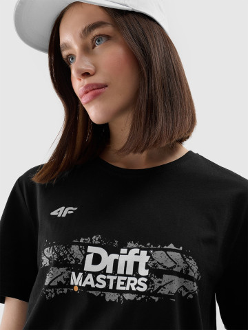 Drift Masters T-Shirt – Unisex, Tire Track Print, 100% Cotton